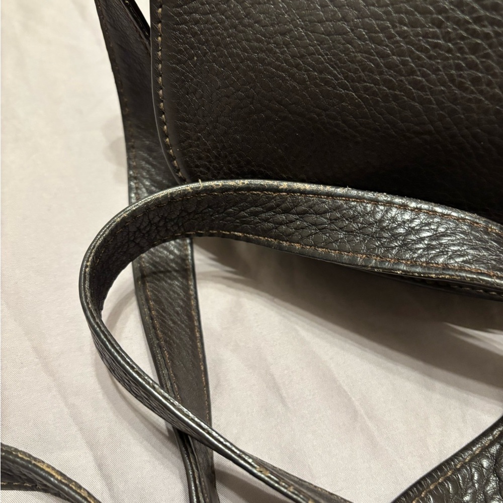 Vintage Coach Brown Pebbled Leather Flap Crossbody Bag USA Made Sonoma 4919 - Picture 2 of 13